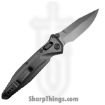 Microtech - 159RL-10SMS3 - Socom Delta - Folding Knife -  Stonewash Spear Point - Titanium - Silver Blue - Image 2