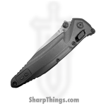 Microtech - 159RL-10SMS3 - Socom Delta - Folding Knife -  Stonewash Spear Point - Titanium - Silver Blue - Image 4