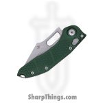 Microtech - 169-10APEG - Stitch - Folding Knife - M390 Apocalyptic Spear Point - Aluminum - Green - Image 4