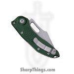 Microtech - 169-10APEG - Stitch - Folding Knife - M390 Apocalyptic Spear Point - Aluminum - Green - Image 3