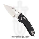 Microtech - 169RL-11FLGTBK - Stitch - Folding Knife - M390 Stonewash Spear Point - G10 - Black