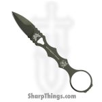 Benchmade - 177GN - Mini SOCP Dagger - Fixed Blade Knife - 440C SS Coated Spear Point - 440C SS - OD Green