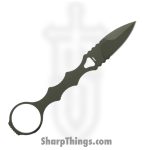 Benchmade - 177GN - Mini SOCP Dagger - Fixed Blade Knife - 440C SS Coated Spear Point - 440C SS - OD Green - Image 2