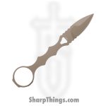 Benchmade - 177SN - Mini SOCP Dagger - Fixed Blade Knife - 440C SS Coated Spear Point - 440C SS - Sand - Image 2