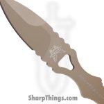 Benchmade - 177SN - Mini SOCP Dagger - Fixed Blade Knife - 440C SS Coated Spear Point - 440C SS - Sand - Image 3