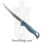 Benchmade - 18030 - Fishcrafter - Fixed Blade Knife - CPM MagnaCut Satin Trailing Point - Santoprene - Depth Blue