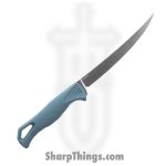 Benchmade - 18030 - Fishcrafter - Fixed Blade Knife - CPM MagnaCut Satin Trailing Point - Santoprene - Depth Blue - Image 2