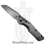 Microtech - 210M-10FLMS3 - MSI Mini - Folding Knife -  Stonewash Spear Point - Titanium - Silver Blue
