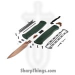 Benchmade - 5371FE-2601 - Shootout - OTF Auto - Z-Wear Tool Steel Coated Drop Point - Grivory - Taiga Green - Image 5