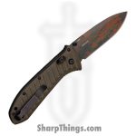 Benchmade - 570CAMO-2601 - Presidio II - Folding Knife - CPM S30V Coated Drop Point - Micarta - OD Green - Image 2