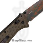 Benchmade - 570CAMO-2601 - Presidio II - Folding Knife - CPM S30V Coated Drop Point - Micarta - OD Green - Image 4