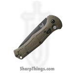 Benchmade - 9071BK-1 - Claymore - Automatic Knife - D2 Coated Tanto - Grivory - Ranger Green - Image 4