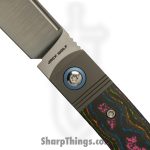Jack Wolf Knives - GUNSL-03-CC-80S - Gunslinger Jack - Folding Knife - S90V Satin Clip Point - 80s CamoCarbon - Multi - Image 3
