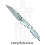 Kershaw - KS7650RAW - Auto Launch 13 Button Lock - Automatic Knife - CPM 154 Stonewash Wharncliffe - Aluminum - Natural