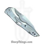 Kershaw - KS7650RAW - Auto Launch 13 Button Lock - Automatic Knife - CPM 154 Stonewash Wharncliffe - Aluminum - Natural - Image 5
