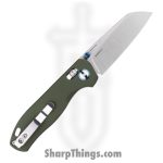 Oknife - OKNRUBATO2ODGAI - Rubato 2 - Folding Knife - 154CM Satin Sheepsfoot - Aluminum - OD Green - Image 2