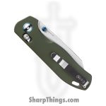 Oknife - OKNRUBATO2ODGAI - Rubato 2 - Folding Knife - 154CM Satin Sheepsfoot - Aluminum - OD Green - Image 4