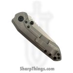 Millit Knives - OVBlkCMBlkSW - Overland - Folding Knife - CPM MagnaCut Stonewash Sheepsfoot - Canvas Micarta - Black - Image 4