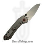 Millit Knives - OVBlkCMORGSW - Overland - Folding Knife - CPM MagnaCut Stonewash Sheepsfoot - Canvas Micarta - Black - Image 2
