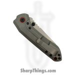 Millit Knives - OVBlkCMORGSW - Overland - Folding Knife - CPM MagnaCut Stonewash Sheepsfoot - Canvas Micarta - Black - Image 4