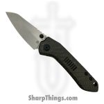Millit Knives - OVCfTwillBlkSW - Overland - Folding Knife - CPM MagnaCut Stonewash Sheepsfoot - Carbon Fiber - Black