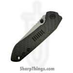 Millit Knives - OVCfTwillBlkSW - Overland - Folding Knife - CPM MagnaCut Stonewash Sheepsfoot - Carbon Fiber - Black - Image 3