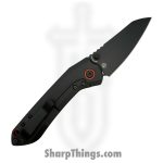 Millit Knives - OVCfTwillOrgBlk - Overland - Folding Knife - CPM MagnaCut Coated Sheepsfoot - Carbon Fiber - Black - Image 2