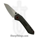 Millit Knives - OVCfTwillOrgSW - Overland - Folding Knife - CPM MagnaCut Stonewash Sheepsfoot - Carbon Fiber - Black