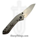 Millit Knives - OVODCMBlkSW - Overland - Folding Knife - CPM MagnaCut Stonewash Sheepsfoot - Canvas Micarta - OD Green - Image 2