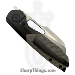Sparrow Knife Co. - SKCSTRXMIBK - Strix - CPM S90V Satin Sheepsfoot - Titanium|Micarta - Black - Image 4