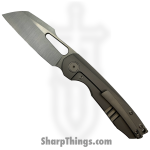 Sparrow Knife Co. - SKCSTRXTILH - Strix Lefty - CPM S90V Satin Sheepsfoot - Titanium - Gray