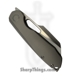 Sparrow Knife Co. - SKCSTRXTILH - Strix Lefty - CPM S90V Satin Sheepsfoot - Titanium - Gray - Image 3