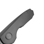 Sparrow Knife Co. - SKCSTRXTIXTIMIC - Strix - CPM S90V Satin Sheepsfoot - Titanium - Gray - Image 3