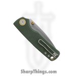 Vosteed - VOSA2611 - Porcupine - Folding Knife - 14C28N Stonewash Drop Point - Micarta - Green - Image 5