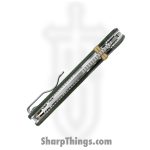 Vosteed - VOSA2611 - Porcupine - Folding Knife - 14C28N Stonewash Drop Point - Micarta - Green - Image 7