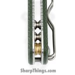 Vosteed - VOSA2611 - Porcupine - Folding Knife - 14C28N Stonewash Drop Point - Micarta - Green - Image 8