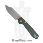 Vosteed - VOSA2911 - Raccoon - Folding Knife - 14C28N Stonewash Bowie - Micarta - Green