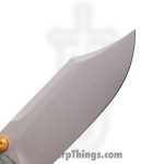 Vosteed - VOSA2911 - Raccoon - Folding Knife - 14C28N Stonewash Bowie - Micarta - Green - Image 3