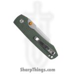 Vosteed - VOSA2911 - Raccoon - Folding Knife - 14C28N Stonewash Bowie - Micarta - Green - Image 5