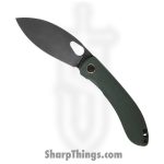 Vosteed - VOSTHNPMN - Nightshade TH - Folding Knife - Nitro-V Stonewash Shilin - Canvas Micarta - Green