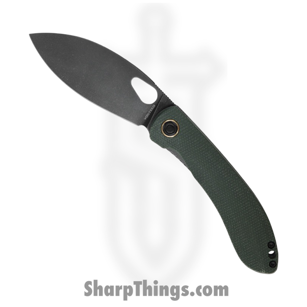 VOSTHNPMN_1.jpg Vosteed - VOSTHNPMN - Nightshade TH - Folding Knife - Nitro-V Stonewash Shilin - Canvas Micarta - Green - Image 1