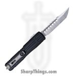 Microtech - 1119EX-10S - Ultratech EX Gen III ZBP - OTF Auto - M390MK Stonewash Hellhound - Aluminum - Black - Image 2