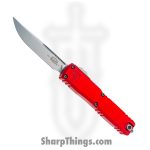 Microtech - 11214-10RD - Ultratech Gen IV - OTF Auto - M390MK Stonewash Drop Point - Aluminum - Red