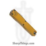 Microtech - 11214-10TA - Ultratech Gen IV - OTF Auto - M390MK Stonewash Drop Point - Aluminum - Tan - Image 3