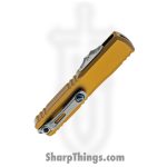 Microtech - 11214-10TA - Ultratech Gen IV - OTF Auto - M390MK Stonewash Drop Point - Aluminum - Tan - Image 4