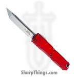 Microtech - 11234-10RD - Ultratech Gen IV - OTF Auto - M390MK Stonewash Tanto - Aluminum - Red