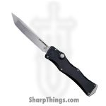 Microtech - 1151-10MS1 - Halo IV - OTF Auto - M390 Stonewash Tanto - Hardcoat Aluminum - Black