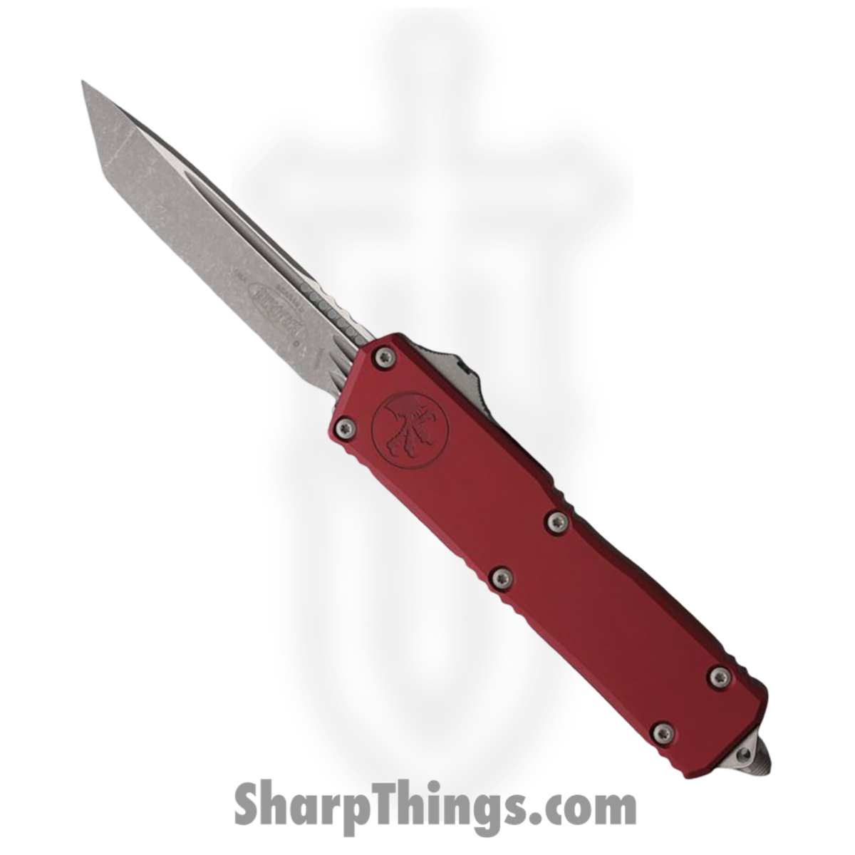 1177-10APMR_1.jpg Microtech - 1177-10APMR - Scarab II Gen III - OTF Auto - M390MK Apocalyptic Tanto - Aluminum - Merlot - Image 1