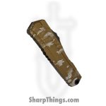 Microtech - 1242-1TAPX - Cypher II - OTF Auto - M390MK Coated Dagger - Aluminum - Tan - Image 3