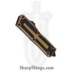 Microtech - 1278-1TA - Scarab II Gen III - OTF Auto - M390 Coated Drop Point - Aluminum with Traction Tape Inserts - Tan - Image 3